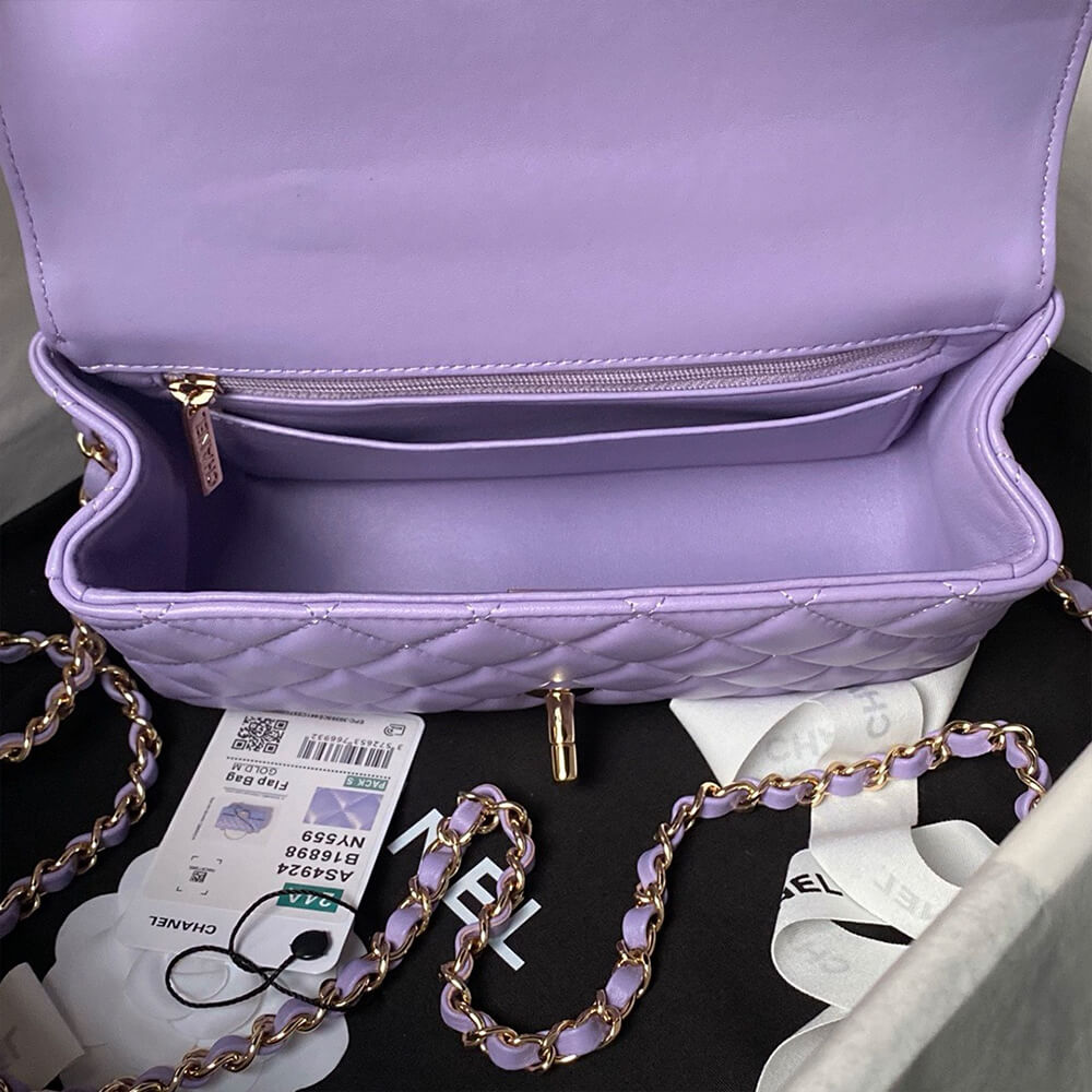 CHANEL Mini Flap Bag with Top Handle