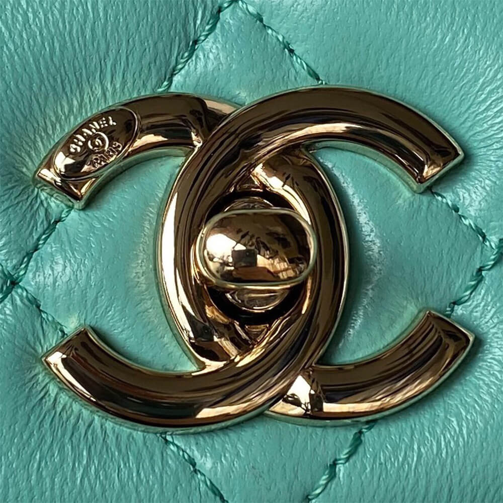 CHANEL Mini Flap Bag with Top Handle(HIGH-END GRADE)