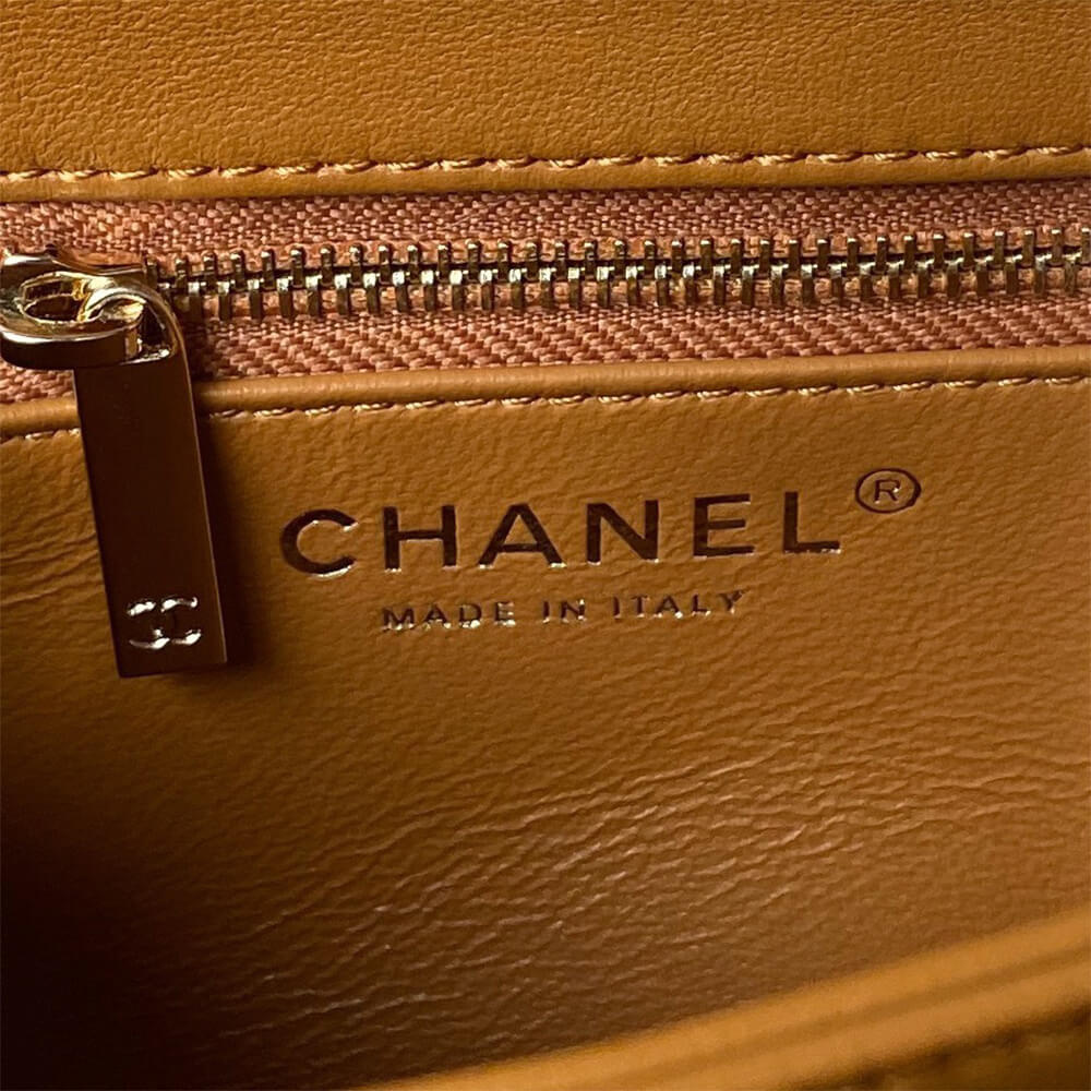 CHANEL Mini Flap Bag with Top Handle(HIGH-END GRADE)