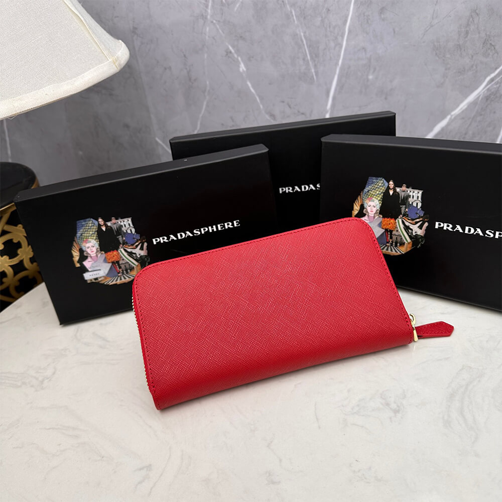 Prada Large Saffiano Leather Wallet