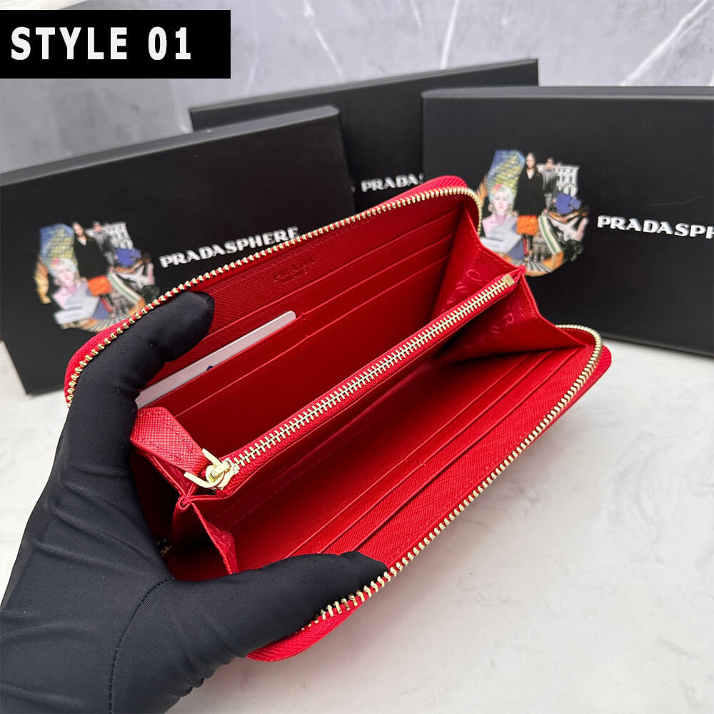 Prada Large Saffiano Leather Wallet